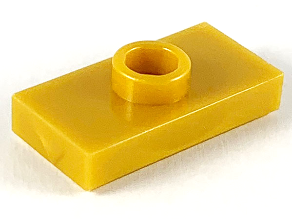 15573 | Plate, Modified 1 x 2 with 1 Stud with Groove and Bottom Stud Holder | LEGOPART