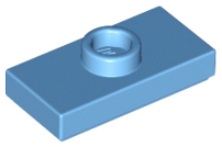 15573 | Plate, Modified 1 x 2 with 1 Stud with Groove and Bottom Stud Holder | LEGOPART