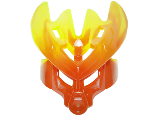 19149pb05 | Bionicle Mask Protector with Marbled Trans-Neon Green Pattern | LEGOPART