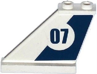 2340pb056L | Tail 4 x 1 x 3 with Dark Blue Stripe and | LEGOPART