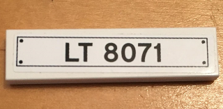 2431pb532 | Tile 1 x 4 with Black | LEGOPART