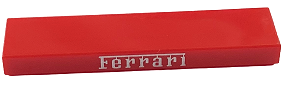 2431pb861 | Tile 1 x 4 with Silver Ferrari Logo Pattern | LEGOPART
