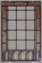 2494pb06 | Glass for Window 1 x 4 x 5 with Brown Brick Border Pattern | LEGOPART