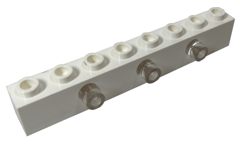 2500c01 | Electric, Light Brick 1 x 8 with 3 Front Light Prisms | LEGOPART