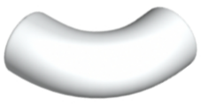 25214 | Brick, Round 1 x 1 d. 90 degrees Elbow Macaroni - No Stud - Type 2 - Axle Hole | LEGOPART