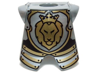 2587pb32 | Minifigure Armor Breastplate with Leg Protection with Lion Head Pattern | LEGOPART