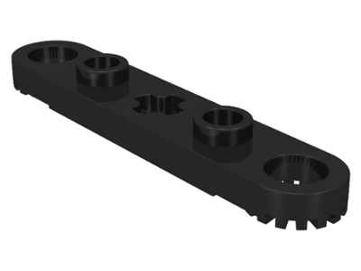 2711 | Technic, Plate 1 x 5 with Toothed Ends, 2 Studs and Center Axle Hole | LEGOPART