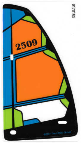 28876 | Plastic Triangle 10 x 19 Sail with Black | LEGOPART