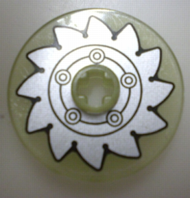 2958pb035 | Technic, Disk 3 x 3 with Silver Circular Saw Blade Pattern (Sticker) - Set 8648 | LEGOPART