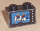 3004pb054 | Brick 1 x 2 with Cowboys | LEGOPART