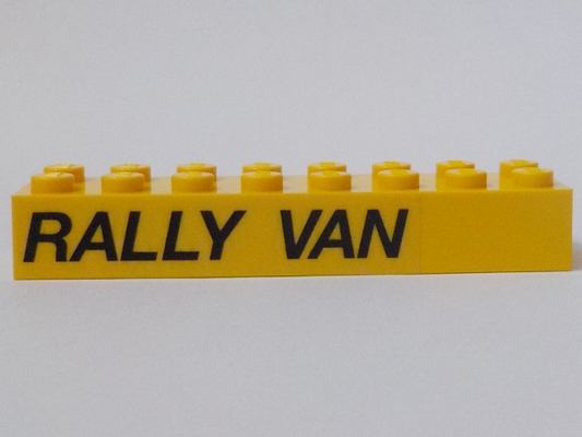 3007pb03R | Brick 2 x 8 with 'RALLY VAN' Pattern Model Right Side | LEGOPART