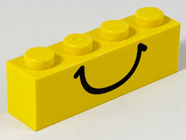 3010p01 | Brick 1 x 4 with Smile Pattern | LEGOPART