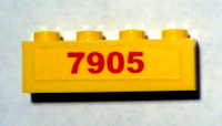 3010pb108 | Brick 1 x 4 with Red '7905' Pattern (Sticker) - Set 7905 | LEGOPART