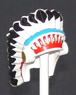 30138pb01 | Minifigure, Headgear Headdress Indian with Colored Feathers Pattern | LEGOPART