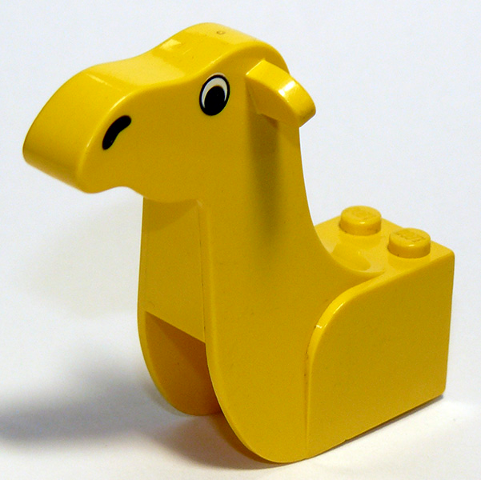 30143px1 | Camel Head Brick with Black Eyes and Nostrils Pattern | LEGOPART