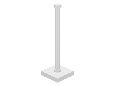 30256 | Support 2 x 2 x 5 Bar on Tile Base with Solid Stud and Stop Ring | LEGOPART