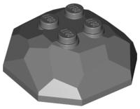 30293 | Rock 4 x 4 Octagonal Boulder, Top | LEGOPART