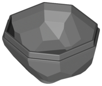 30294 | Rock 4 x 4 Octagonal Boulder, Bottom | LEGOPART