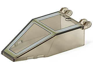 30372p79 | Windscreen 7 x 4 x 1 2/3 with Locking Dual 2 Fingers, 9 Teeth with SW Pattern | LEGOPART