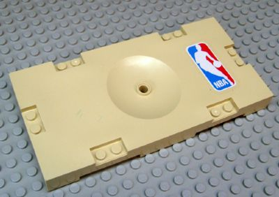 30489pb03 | Sports Field Section 8 x 16 with NBA Logo Pattern | LEGOPART