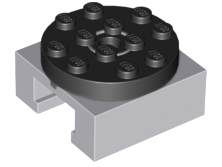30516c02 | Turntable 4 x 4 Locking Grooved Base with Black Top | LEGOPART