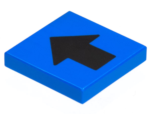 3068p18 | Tile 2 x 2 with Wide Black Arrow Pattern | LEGOPART