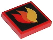 3068pb0074 | Tile 2 x 2 with Classic Fire Logo Large Pattern | LEGOPART