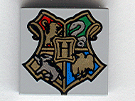 3068pb0092 | Tile 2 x 2 with Coat of Arms Hogwarts Crest Pattern | LEGOPART