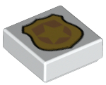 3070pb170 | Tile 1 x 1 with Gold Police Badge Pattern | LEGOPART