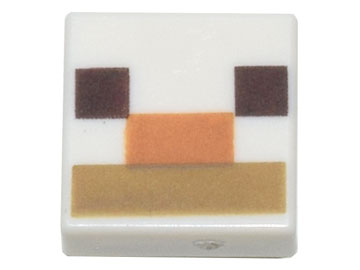 3070pb182 | Tile 1 x 1 with Dark Brown Squares, Medium Nougat and Dark Tan Rectangles Pattern | LEGOPART