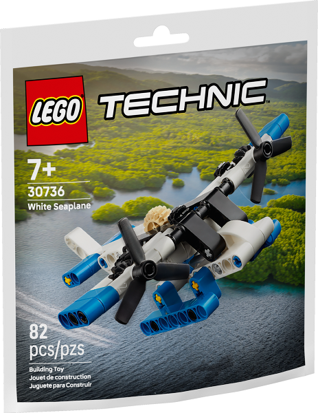 White Seaplane paper bag LEGO 30736-1 | Fyrebrick.be