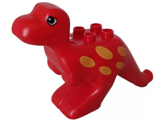 31050pb02 | Duplo Dinosaur Tyrannosaurus rex Adult with Eyes and Yellow Spots Pattern | LEGOPART