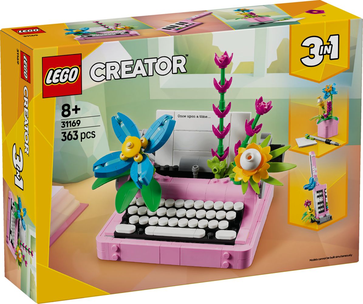 Typewriter with Flowers LEGO 31169