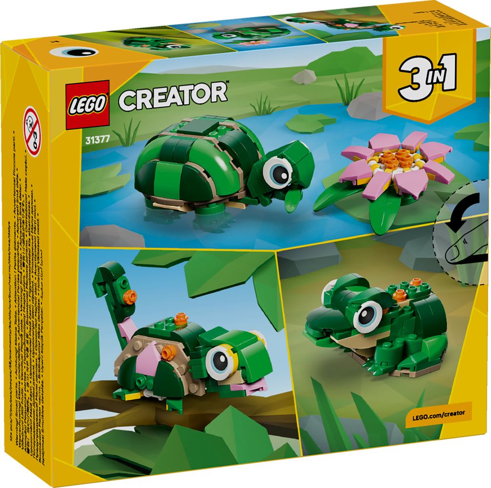 Turtle with a Water Lily Flower LEGO 31377