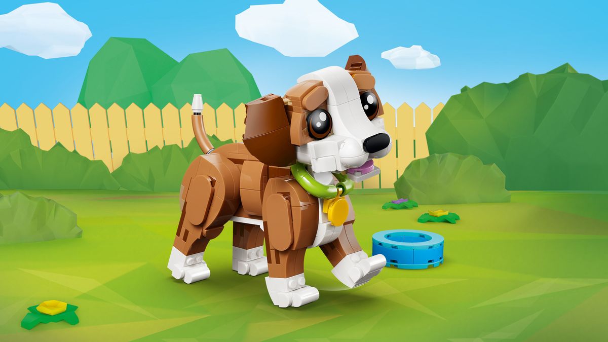Cute Animals: Playful Puppy Dog LEGO 31382