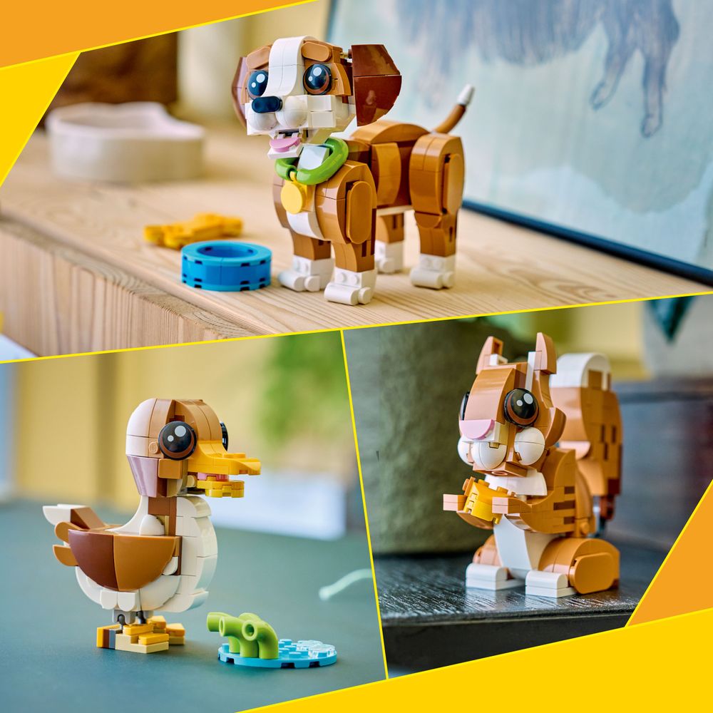 Cute Animals: Playful Puppy Dog LEGO 31382