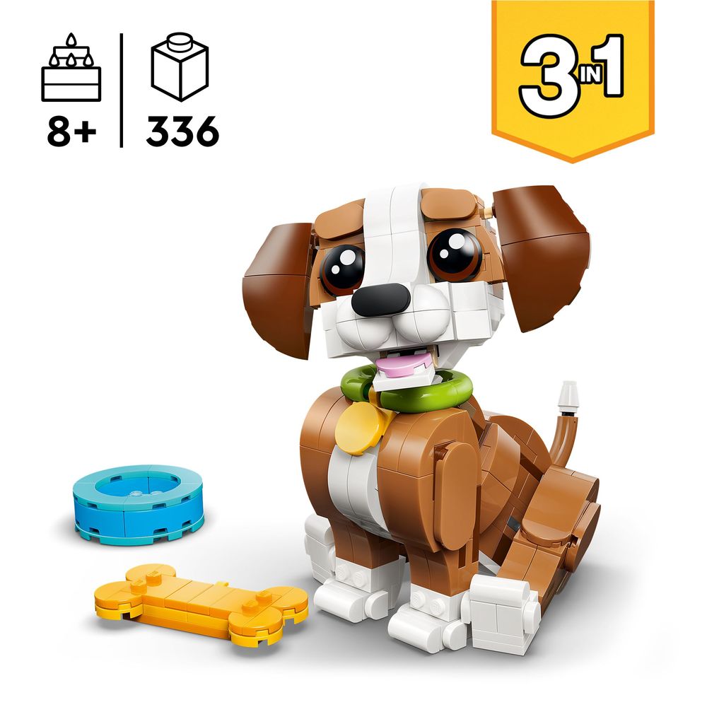 Cute Animals: Playful Puppy Dog LEGO 31382