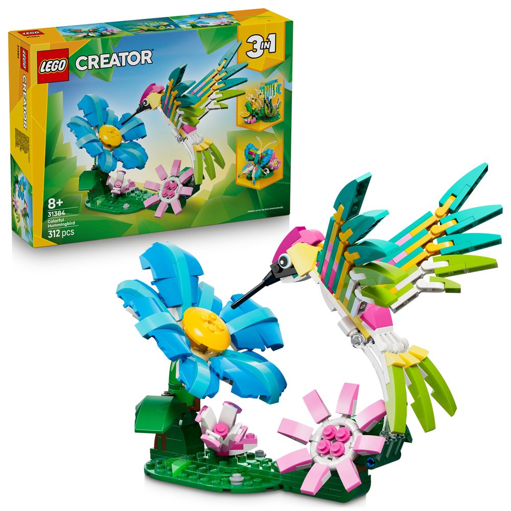 Wild Animals: Colorful Hummingbird LEGO 31384