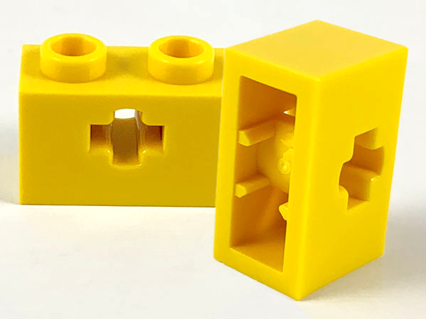 32064a | Technic, Brick 1 x 2 with Axle Hole and Inside Side Supports | LEGOPART