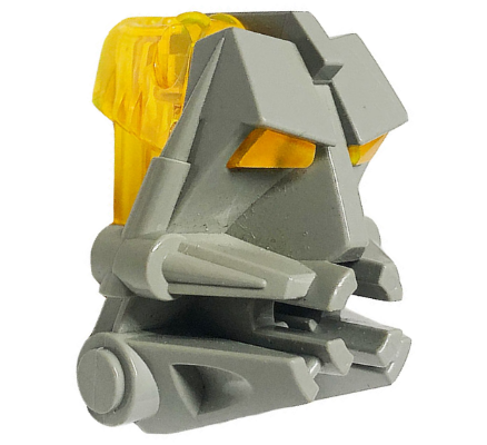 32553c03 | Bionicle Head Connector Block 3 x 4 x 1 2/3 with Trans-Neon Yellow Eye / Brain Stalk | LEGOPART