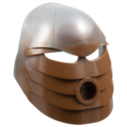 32574pb01 | Bionicle Mask Rau with Marbled Pearl Light Gray Pattern | LEGOPART