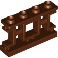 32932 | Fence 1 x 4 x 2 Ornamental Asian Lattice with Square and 4 Studs | LEGOPART