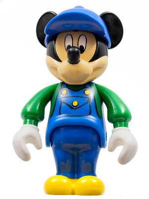 Mickey Mouse Figure with Blue Overalls, Green Sleeves, Blue Cap LEGO 33254