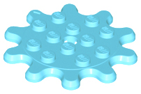 35443 | Plate, Round 4 x 4 Gear 10 Tooth | LEGOPART