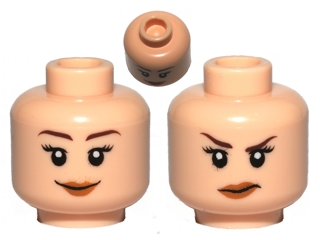 3626cpb0482 | Minifigure, Head Dual Sided Female Smile / Annoyed Pattern - Hollow Stud | LEGOPART