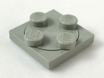 3680c01 | Turntable 2 x 2 Plate with Light Gray Top | LEGOPART