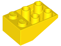 3747a | Slope, Inverted 33 3 x 2 with Flat Bottom Pin without Connections between Studs | LEGOPART