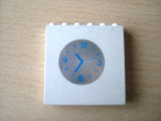 3754pb04 | Brick 1 x 6 x 5 with Clock Pattern (Sticker) - Set 231-1 | LEGOPART