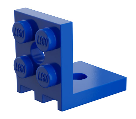 3956 | Bracket 2 x 2 - 2 x 2 with 2 Holes | LEGOPART