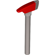 39802pb01 | Minifigure, Utensil Axe, Pick End with Molded Red Head Pattern | LEGOPART